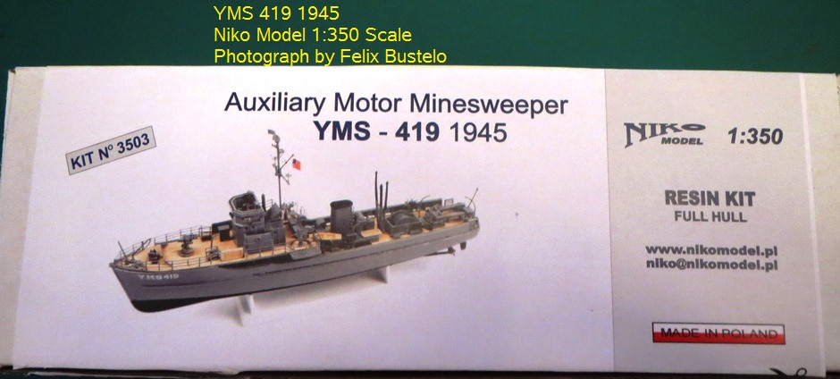 1/350 Niko YMS Auxiliary Motor Minesweeper 1945 Full Hull 